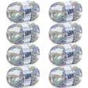 Cozyful Chunky Yarn for Hand Knitting - #10 Chunky Chenille Blanket Yarn, Jumbo Big Thick Chunky Yarns for Crocheting, Tie Dye Bulky Knit Yarns, 8 Skein (25 yds 8 oz Each Skein), Cream&Sage&Grey&Khaki