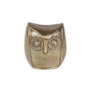 3.6IN Aluminum Owl Gold