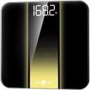 RunStar Digital Bathroom Scale for Body Weight with High Precision, Clear LED Backlight Display, Accurate Scale with 6mm Tempered Glass, 400lb (11 x 11 inches, Gold)