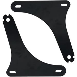 Adjustable Driver/Passenger Seat Backrest Component:Fixed Mounts (Fat Boy 01-07/Deluxe/Heritage 00-17 (Black))