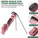 MAZEL Lightweight Golf Bag for Men Easy to Carry Golf Clubs Bag with Shoulder Strap,Pitch n Putt Golf Stand Bag for Driving Range,Par 3 and Executive Courses - Fit Up to 8 Clubs