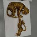 Deco 79 Polystone Monkey Decorative Sculpture Home Decor Statue, Accent Figurine 8" x 3" x 11", Gold