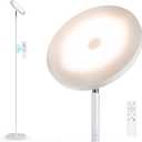 Floor Lamp,Bright 36W 3500LM Standing Lamp with Remote, 2700K Soft White to 6500K Cool White Adjustable,Touch Control Dimmable Torchiere Tall Light for Living Room,Bedroom,Office,Sofa(White)