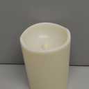 Homemory 6" x 9" Extra Large Outdoor Waterproof Candle with Auto 6-Hour Timer, No Remote, Ivory Plastic Made, Long Last for Half A Year