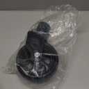 TOWKING 1500lbs 6" Trailer Jack Swivel Caster Replacement with Upgraded Spoked Wheel and Pin, Black