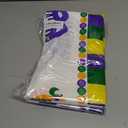 2 x Adirasenotek 3Pcs Mardi Gras Table Decorations Tablecloth Carnival Masquerade Party Decorations Mardi Gras Decorations Plastic Table Cloth Masquerade Decorations Mardi Gras Decor,87x54In