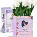 3D Puzzle Vase for Adults Kids, 120 Pcs Puzzle Book Vase for Flowers, Arts and Crafts for Kids 4-6, Adults, Girls, Cute Unique Vases, Books Lover Gifts for Women(Pride Prejudice)