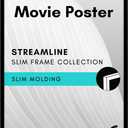Americanflat 22x34 Poster Frame with Polished Plexiglass - Streamline Collection - Thin Border Picture Frame for Wall Display - Hanging Hardware Included - Black