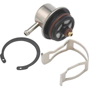 19236428 Fuel Pressure Regulator with Clip + Snap Ring 3.8BAR For Chevy Silverado Avalanche Suburban Express Tahoe Impala/GMC Sierra Yukon/Cadillac Escalade/Buick Rainier & More Replace# 217-3299