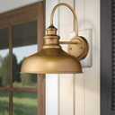 zeyu 2 Pack Industrial Wall Light, 11 inches Barn Light Fixture, Hand-Painted Gold Finish, 02A390-2 AG