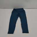 ODODOS Women's High Waisted Yoga Capris with Pockets, Tummy Control Non See Through Workout Athletic Running Capri Leggings, Large