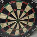 Dartboard with Staple-Free Bullseye, 18g Steel Tip Darts Set,12 Steel Tip Darts 18g, Dartboard Mounting Kits Included, 17.8"