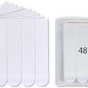 CARAINBO 96 Large Refill Strips, Double Sided Adhesive Strips Damage Free, Water-Resistant Replacement Hanging Strips for Indoor Hooks, Holiday Posters and Decorations