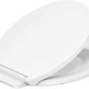 KOHLER K-27332-0 Glissade ReadyLatch Quiet Close Round Toilet Seat, White, Grip-Tight Hardware, Quiet Close Lid Prevents Slamming