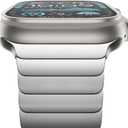 FULLIFE Stainless Steel Band Compatible with Apple Watch Ultra 3/2/1 Band 49mm for Men, Durable Metal Strap for Apple Watch Series 11/10 46mm, 9/8/7 45mm, SE3/6/5/4 44mm, 3/2/1 42mm (Silver)