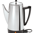 Presto 02811 Stainless Steel Electric Coffee Percolator  12Cups, EasyPour Spout, StayCool Handle, Make 212 Cups