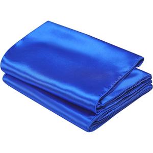 SiinvdaBZX 3 Pcs Royal Blue Satin Table Runner 12 x 108 inches Long, Bright Smooth Satin Wedding Table Runner Decorations for Birthday Parties, Buffet, Banquets, Graduations, Engagements