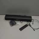 Sound Bar for Smart TV, Soundbar for TV with Bass Reflector and Easy Set up, Home Audio Surround Sound System for TV PC Projector, Wall Mountable