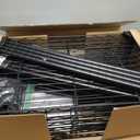 Ulif E1 Heavy Duty Closet Garment Rack, 6 Tiers Adjustable Metal Freestanding Expandable Clothing Storage with 4 Hanger Rods, Easy to Assemble Wardrobe, 71.4" H x (70" - 88.2") L x 14" D, Black