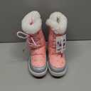 Apakowa Kids Girls Insulated Fur Winter Warm Snow Boots (Toddler/Little Kid) Size 28