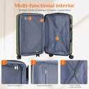 Sweetcrispy 20 Inch Carry On Luggage, Suitcase with Spinner Wheels