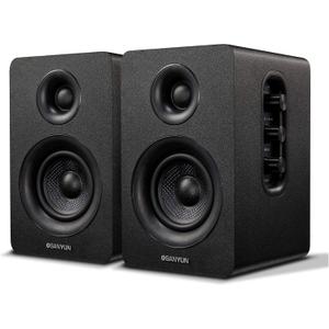 Sanyun SW208 3" Active Bluetooth 5.0 Bookshelf Speakers – 60W Carbon Fiber Speaker Unit - Built-in 24bit DAC - Dynamic 3D Surround Sound – 2.0 Computer PC Monitor Gaming Speakers (Pair, Black)
ç