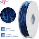 MAYREEL 1 Inch Blue Crushed Velvet Ribbon Navy Blue Vintage for Flower Bouquets Wedding Invitations Crafts Gift Wrapping Party Favor Boxes 10 Yards