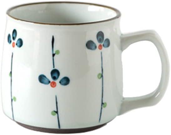 Mini Ceramic Tea Cup Coffee Mug for Office and Home, Japanese Style, Dishwasher and Microwave Safe, for Tea, Juice, Coffee 8oz - Spring Budding