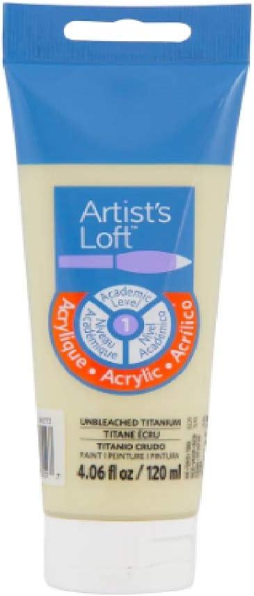 Artist's Loft Acrylic Paint, 4 oz (Unbleached Titanium White)