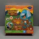 FUN LITTLE TOYS Pop Up Play Tent with Camping Gear and Tools Set, Outdoor Toys for Kids