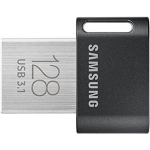 SAMSUNG FIT Plus 3.1 USB Flash Drive, 128GB, 400MB/s, Plug In and Stay, Storage Expansion for Laptop, Tablet, Smart TV, Car Audio System, Gaming Console, MUF-128AB/AM,Gunmetal Gray