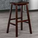 Winsome Satori Saddle Seat Bar Stool, Walnut, 29"
