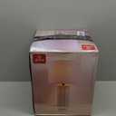 GLOBE Electric 65922 20" Table Lamp, Ribbed Concrete Finish, White Linen Shade