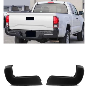 Rear Bumper End Cap Compatible With 2016-2023 Toyota Tacoma Rear Bumper Replace for TO1105133,TO1104133,5215504010,5215604010 W/O Sensor Holes Matte Black Pair