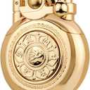 Kerosene Lighter Vintage Antique Soft Flame Lighter for Collection-Decorative-Gift-Present (Golden)