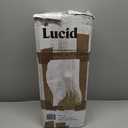 Lucid Lavender Infused 2 Inch Memory Foam Mattress Topper - Twin XL Size - Plush Feel - 5 Convoluted Zones - CertiPUR Certified - New Home Owner & Dorm Room Essentials