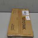 TUTOTAK Small Side Table, Narrow End Table, Skinny Sofa Table, Slim Nightstand, Couch Table, Living Room, Bed Room, Black TB01BK077 (3-Tier7.9"D x 15.8"W x 26"H)