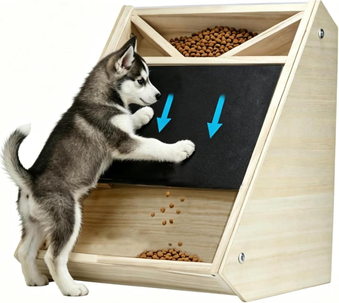 Dog Nail Scratch Board with Treat: Wooden Dog Nail File Board with Replaceable Sandpaper, Quiet Dog Nail Trimmer Alternative for Stress-Free Nail Care