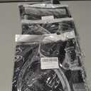 4 x Professional Barber Cape 63"x55" with Adjustable Snap Closure, Perfect for Home Use or Salon, with Stylish Designs (Black)