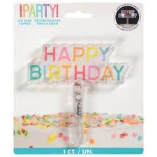 Unique Party Led Cake Topper Happy Birthday Pack of 3