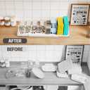 Magheo 2 Pack Expandable Food Storage Container Lid Organizers, 22" Pots and Pans Organizer Under Cabinet with 9 Adjustable Dividers Pot and Pan Lid Holders Rack Inside Cabinet(White)