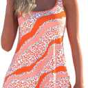 ROSEWE 2025 Tankini Swimsuits for Women, Bathing Suits with Shorts, Modest Swim Dress, XXL