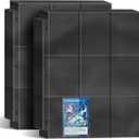 900 Pockets Trading Baseball Card Sleeves Binder, 50 Pages Double-Sided Protector Sports Card Binder Fit for MTG YU-GI-OH Cards, Football Cards, Game Cards, Standard Sized Cards for 3-Ring Binder