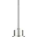 Emak 10 Inch Brushed Nickel Pendant Light, Modern Large Pendant Lights Kitchen Island, Hanging Lights with Clear Glass Shade for Kitchen, Dining Room, Entrance, PL126-BN-CG