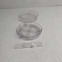 Amazon Basics Lazy Susan Turntable Organizer, 9" Diameter, 2 Tier, Clear