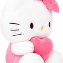 8-inch Kawaii Heart-Shaped Plush Pillow - Soft Cartoon Stuffed Plush Toy, Perfect for Boys and Girls' Birthdays, Holidays, Anniversaries, and Party Gifts (Pink-A)