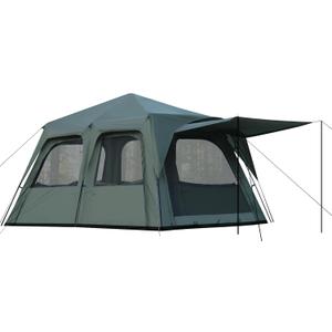 Castle Unicorn Instant 6-8 Person Camping Tent with Porch, Large Family Cabin Tent with 2 Rooms, Tall & Spacious 60s Easy Setup, Waterproof Glamping Tent, Big Tents for Outdoor Camping Hiking Backyard