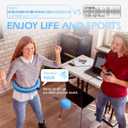 Weighted Hula Circle with 32 Links(66 Inch), Sweet Weight Ball, for Adults Weight Loss, Infinity Fitness Hoop Plus Size, for Women Smart Exercise Equipment