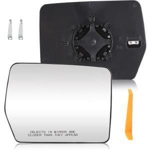 Passenger Right Side Power Heated Mirror Glass for 2011-2014 Ford F-150 with Rear Holder, Blind Spot Convex Side View Mirror, Replace for 4L3Z-17K707-DA