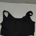 LEINIDINA Chest Binder Tomboy Transgender FTM Square Collar with Front Zipper Binder Bra Tank Top (Small, Black)